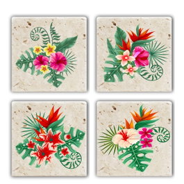 Hermia TBA7436502615634 Alfombrilla de Cristal de Piedra Natural 10x10x1 cm (4 Piezas)